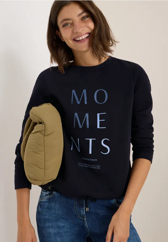 Sweatshirt mit Stickerei urban dark blue