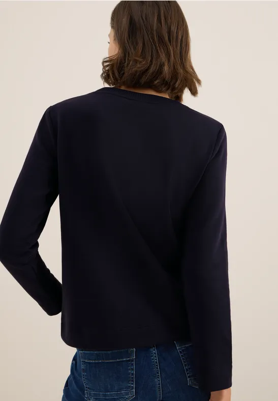 Sweatshirt mit Stickerei urban dark blue