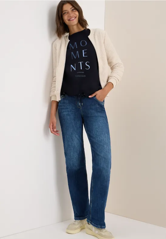 Sweatshirt mit Stickerei urban dark blue
