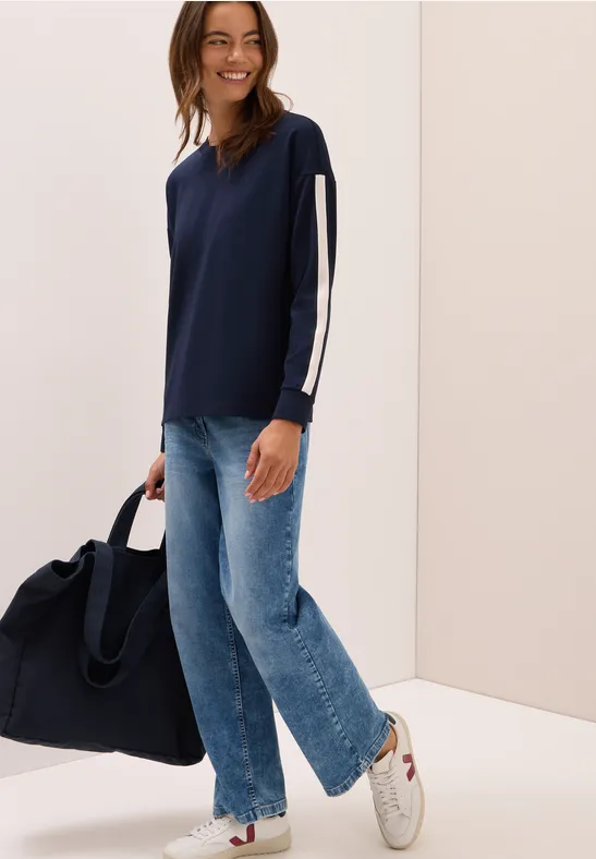 Sweater met streepjes urban dark blue
