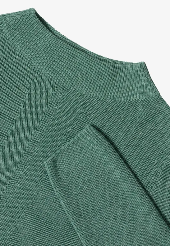 Strukturmix Pullover jewel green melange