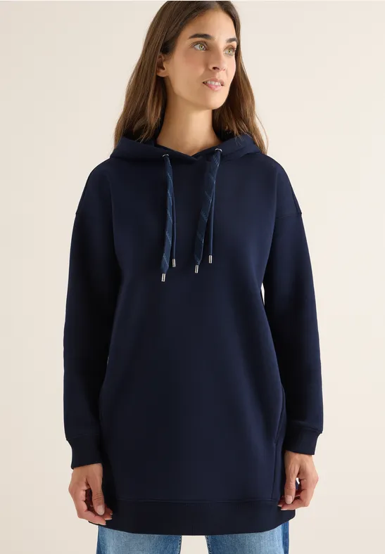Long sweat à capuche urban dark blue