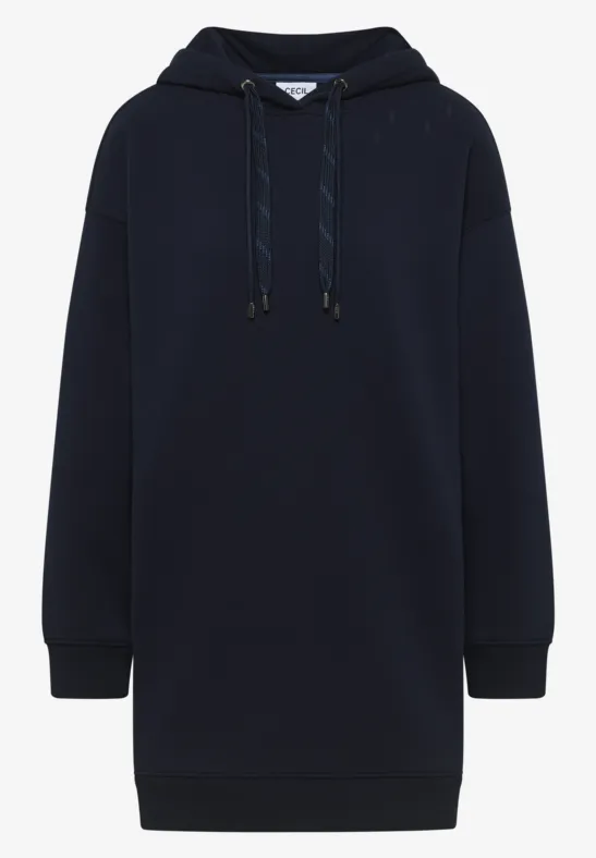 Long sweat à capuche urban dark blue