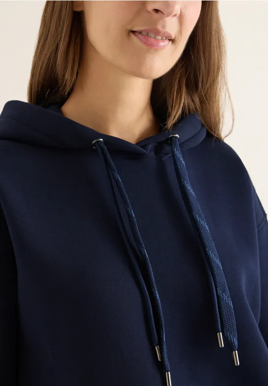 Long sweat à capuche urban dark blue