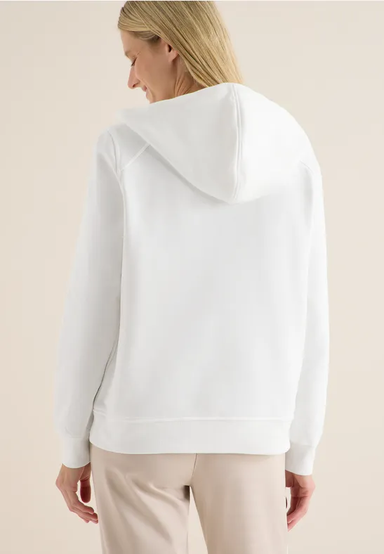Hoodie mit Wording vanilla white