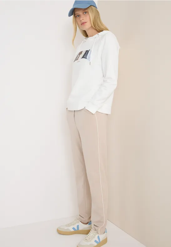Hoodie mit Wording vanilla white