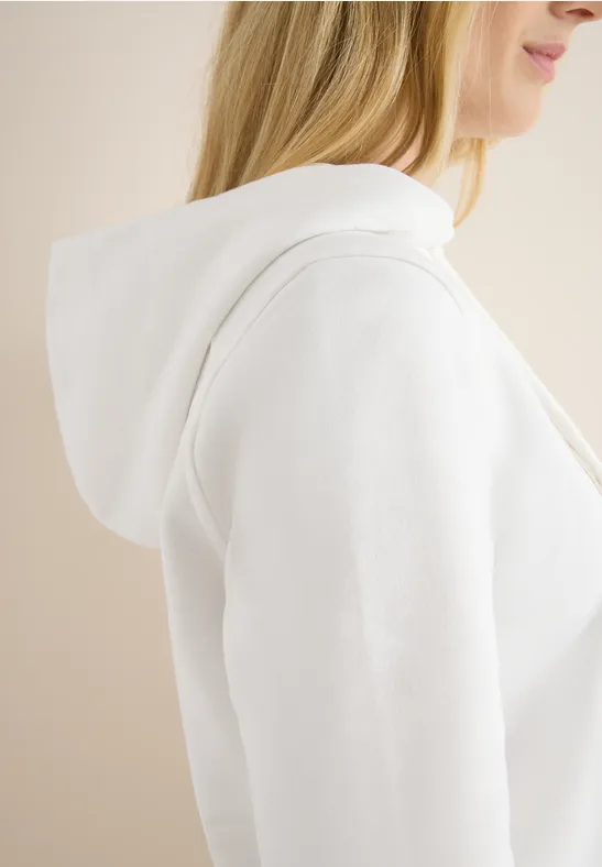 Hoodie mit Wording vanilla white
