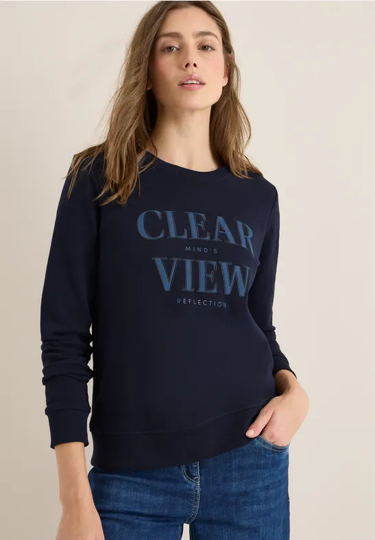 Sweatshirt mit Wording urban dark blue