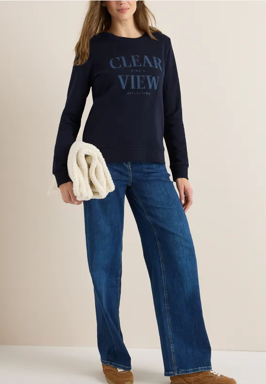 Sweatshirt mit Wording urban dark blue