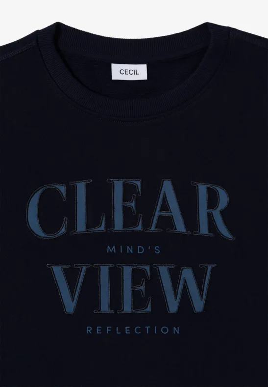 Sweatshirt mit Wording urban dark blue