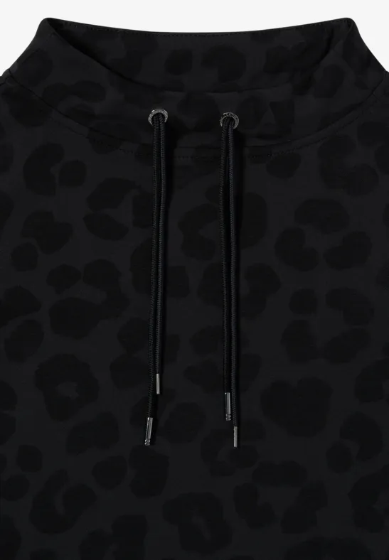 Leo Jacquard Pullover Black