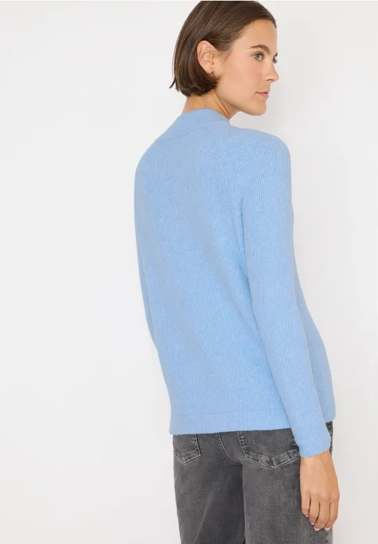 Pull structuré avec fermeture éclair null