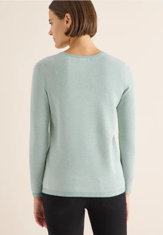 Two-Tone Pullover jewel green