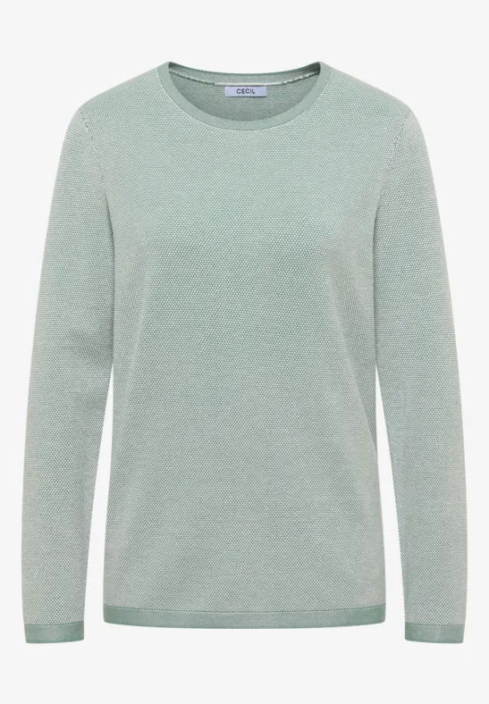Two-Tone Pullover jewel green