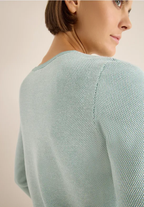 Two-Tone Pullover jewel green