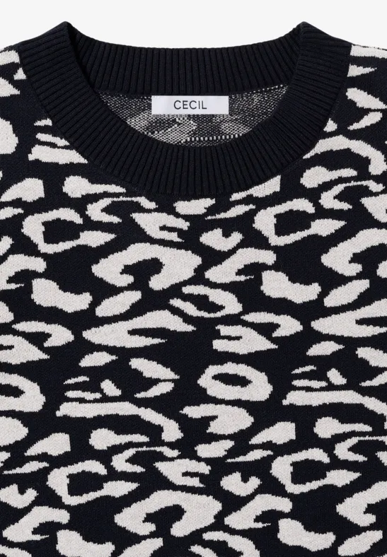 Leo Jacquard Pullover urban dark blue