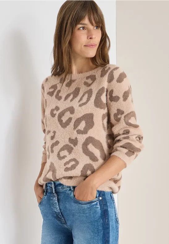 Federgarn-Mix Leo Pullover sandalwood beige