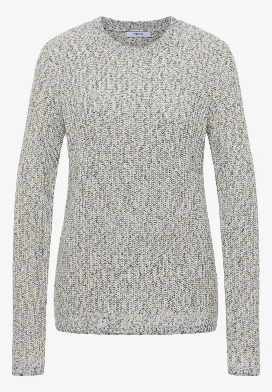 Gemusterter Strickpullover urban dark blue