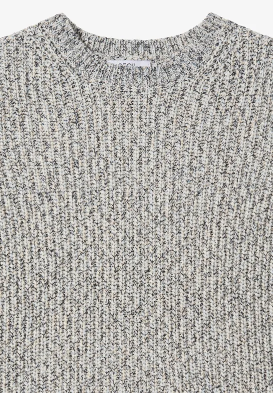 Gemusterter Strickpullover urban dark blue