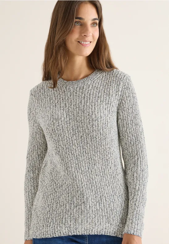 Gemusterter Strickpullover urban dark blue
