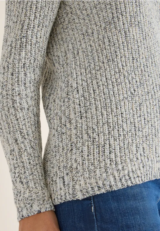 Gemusterter Strickpullover urban dark blue