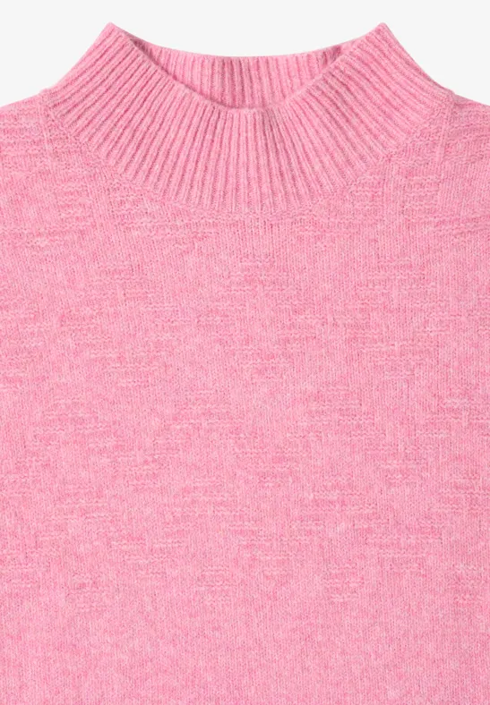 Softer Jacquard Pullover dark blossom melange