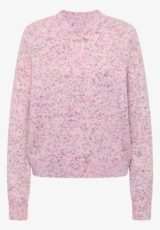 Gemusterter Strickpullover dark blossom melange