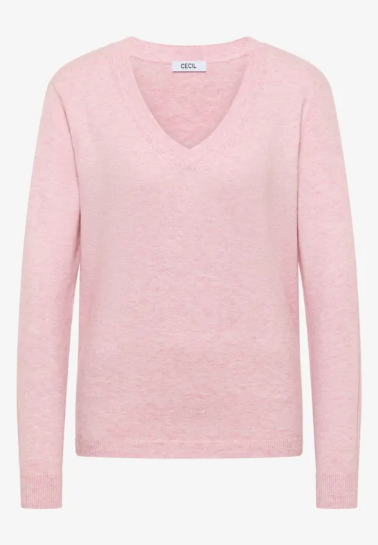 Pull douillet à col en V null