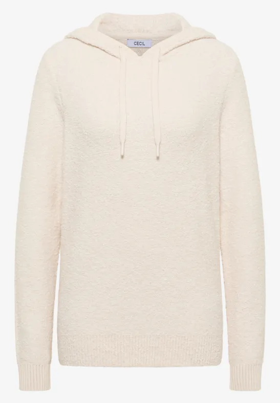 Softer Bouclé Strickpullover light greige