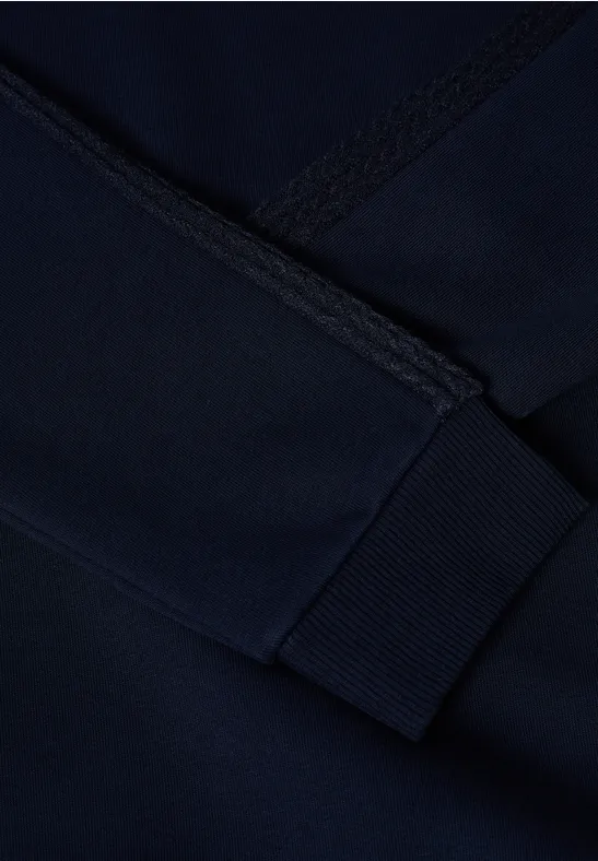 Sweatshirt mit Zopfdetail urban dark blue