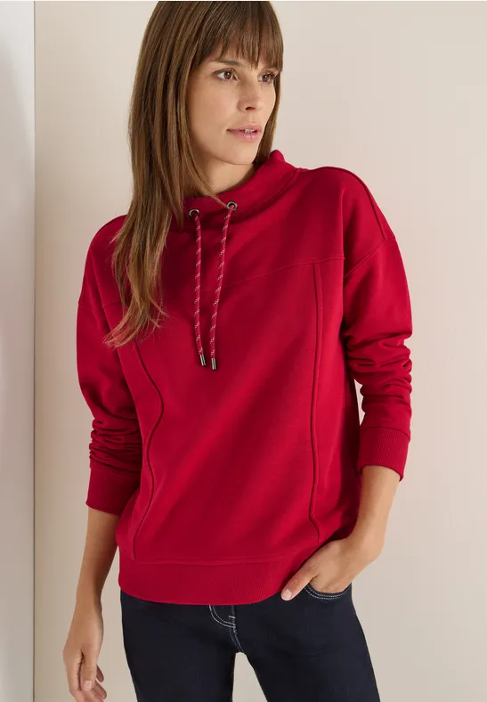 Funnelneck Sweatshirt beaujolais red