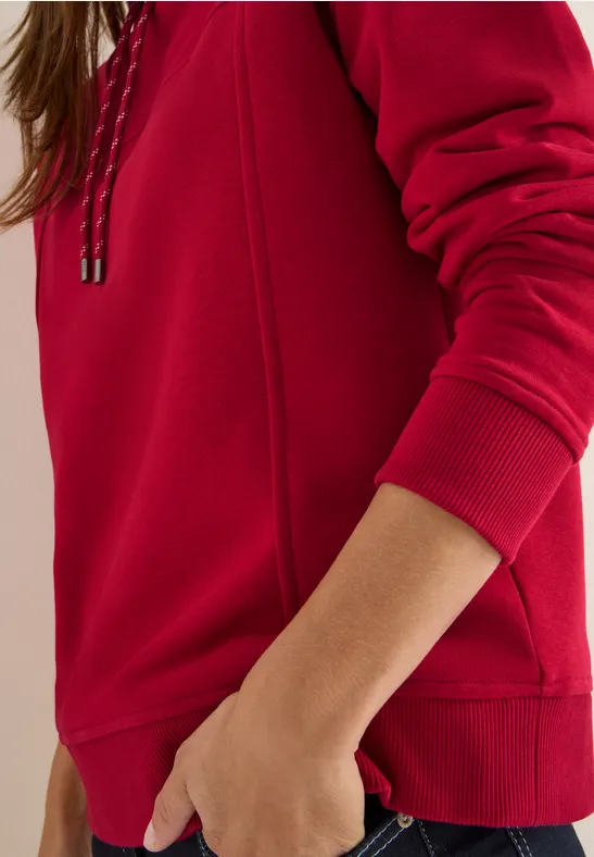 Funnelneck Sweatshirt beaujolais red