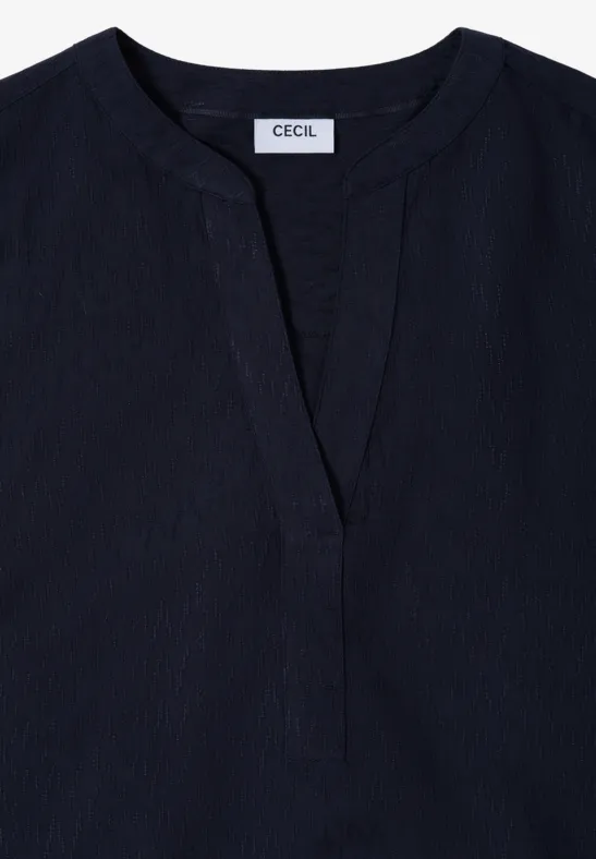 Fijn gebreide hoodie urban dark blue