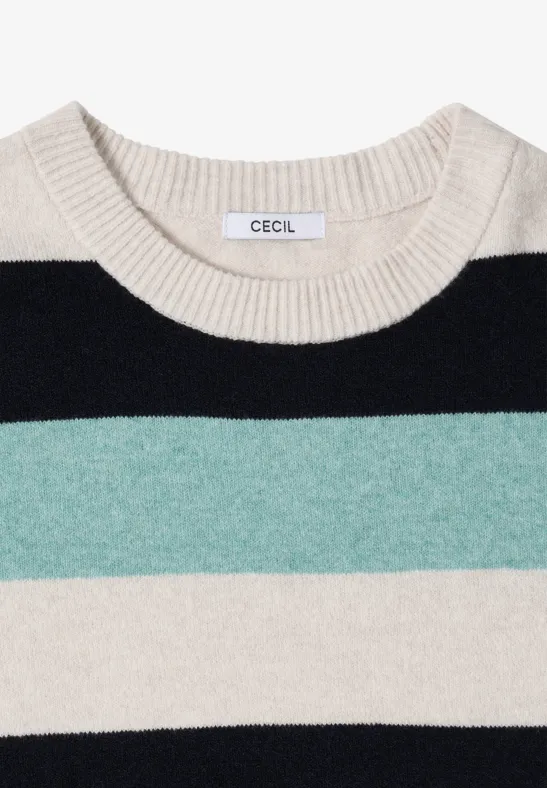 Gestreifter Pullover urban dark blue