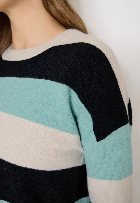 Gestreifter Pullover urban dark blue