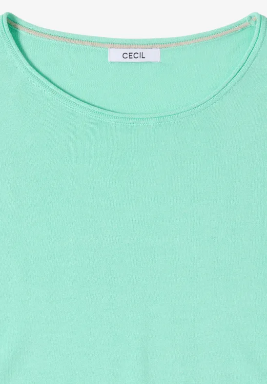 Trui in effen kleur jelly mint