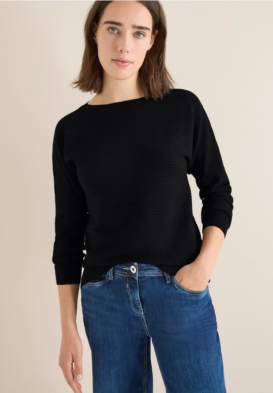 Cosy structuurmix Dolman Black