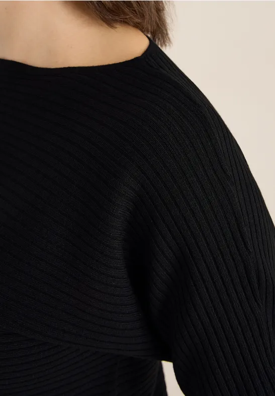 Cosy structuurmix Dolman Black