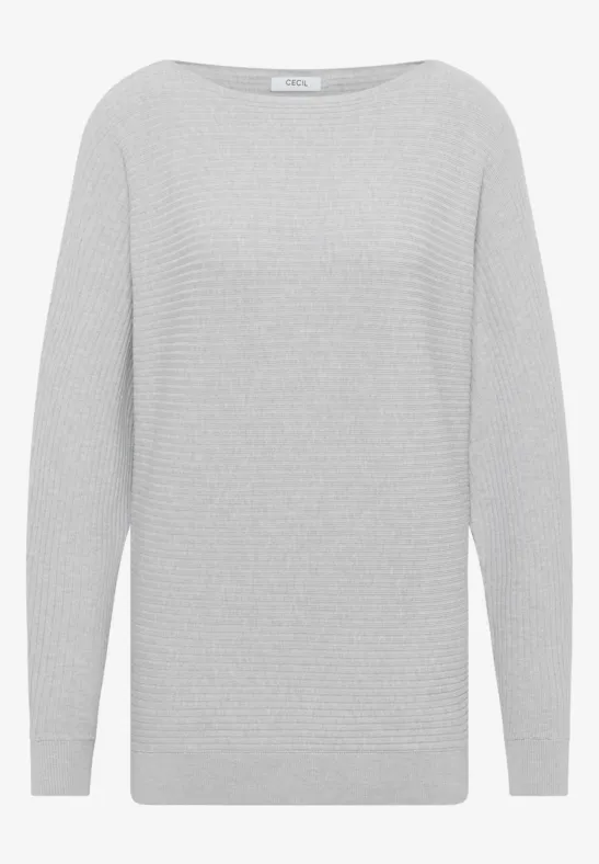 Cosy Strukturmix Dolman luna grey melange