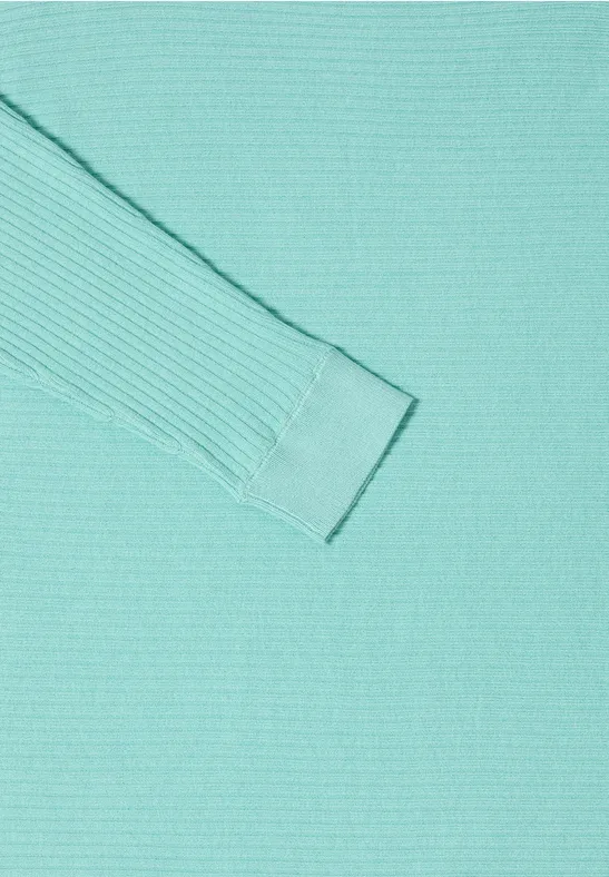 Cosy structuurmix Dolman light foam blue