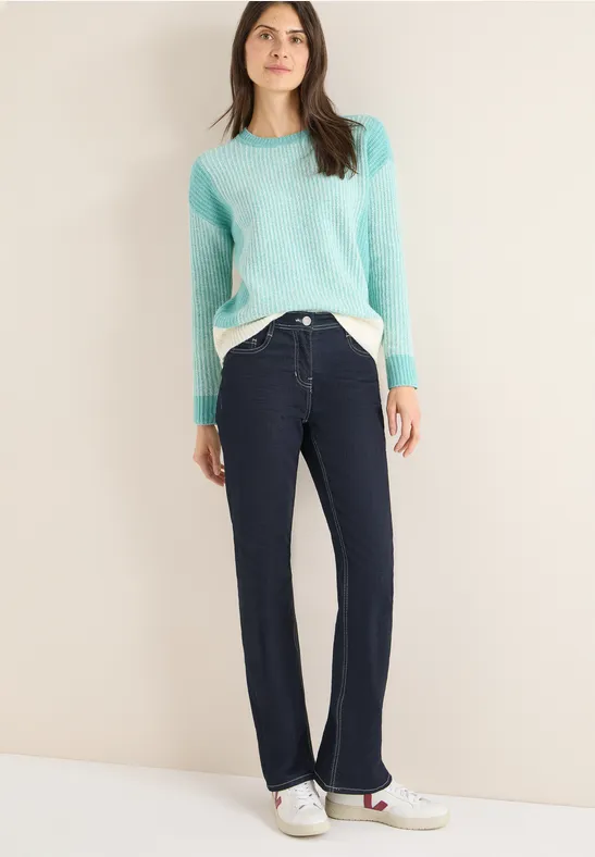 Doux pull en mouliné light foam blue