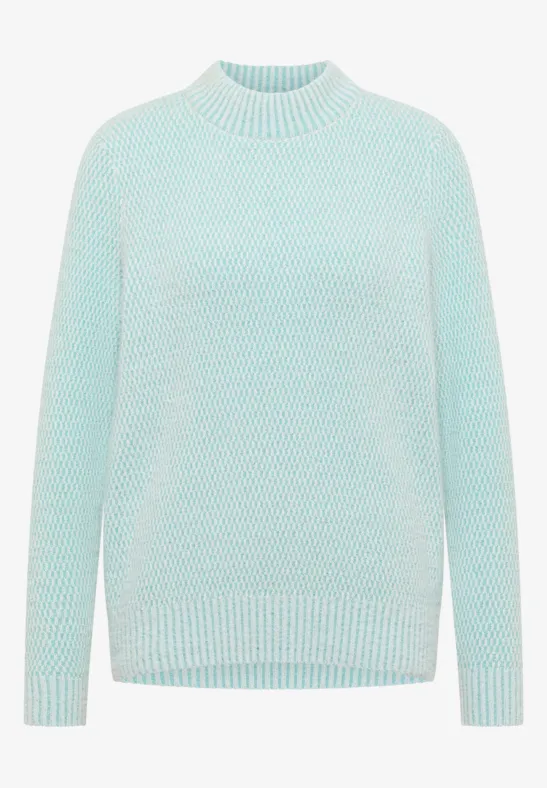 Pull jacquard light foam blue