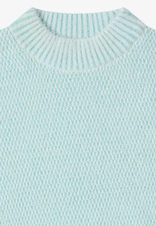 Pull jacquard light foam blue