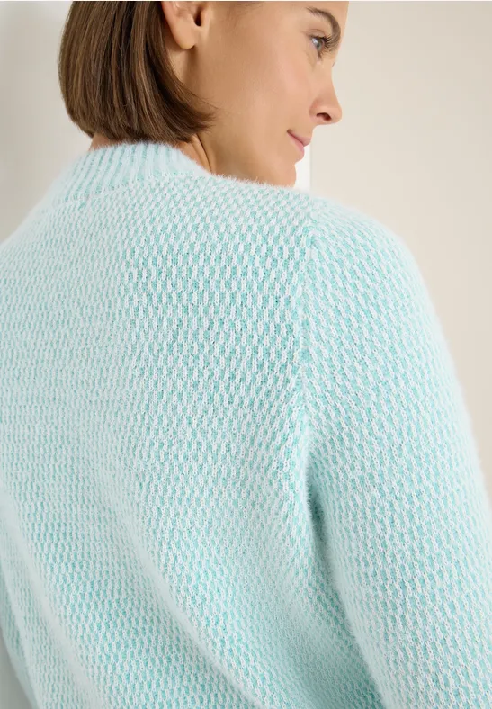 Pull jacquard light foam blue