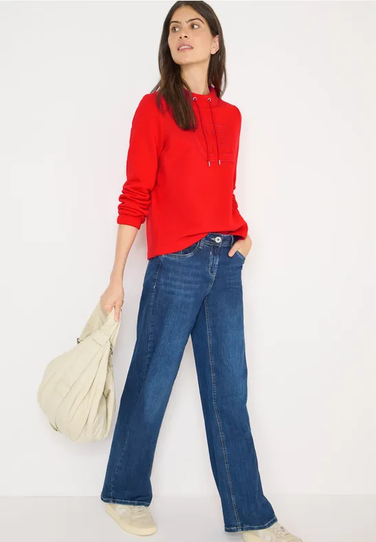 Funnelneck Sweatshirt pumkin orange