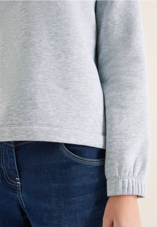 Funnelneck Sweatshirt luna grey melange