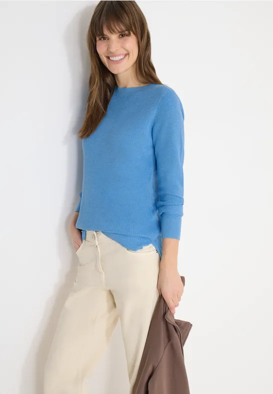 Pull structuré cloud blue melange