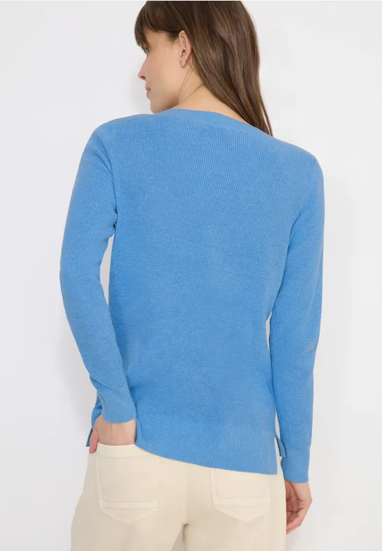 Pull structuré cloud blue melange