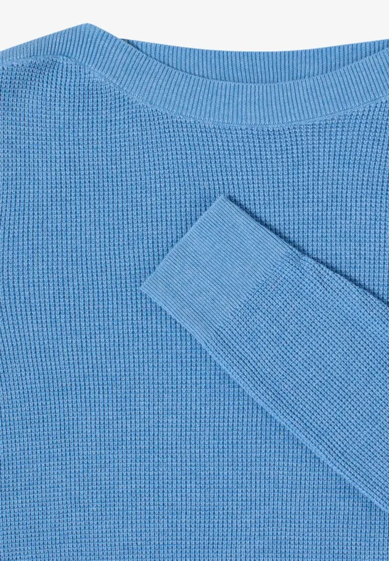 Pull structuré cloud blue melange