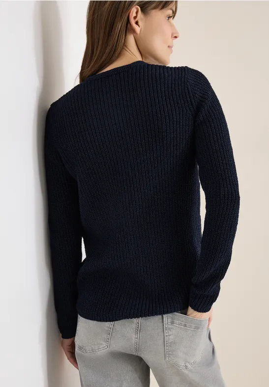 Pull structuré universal blue